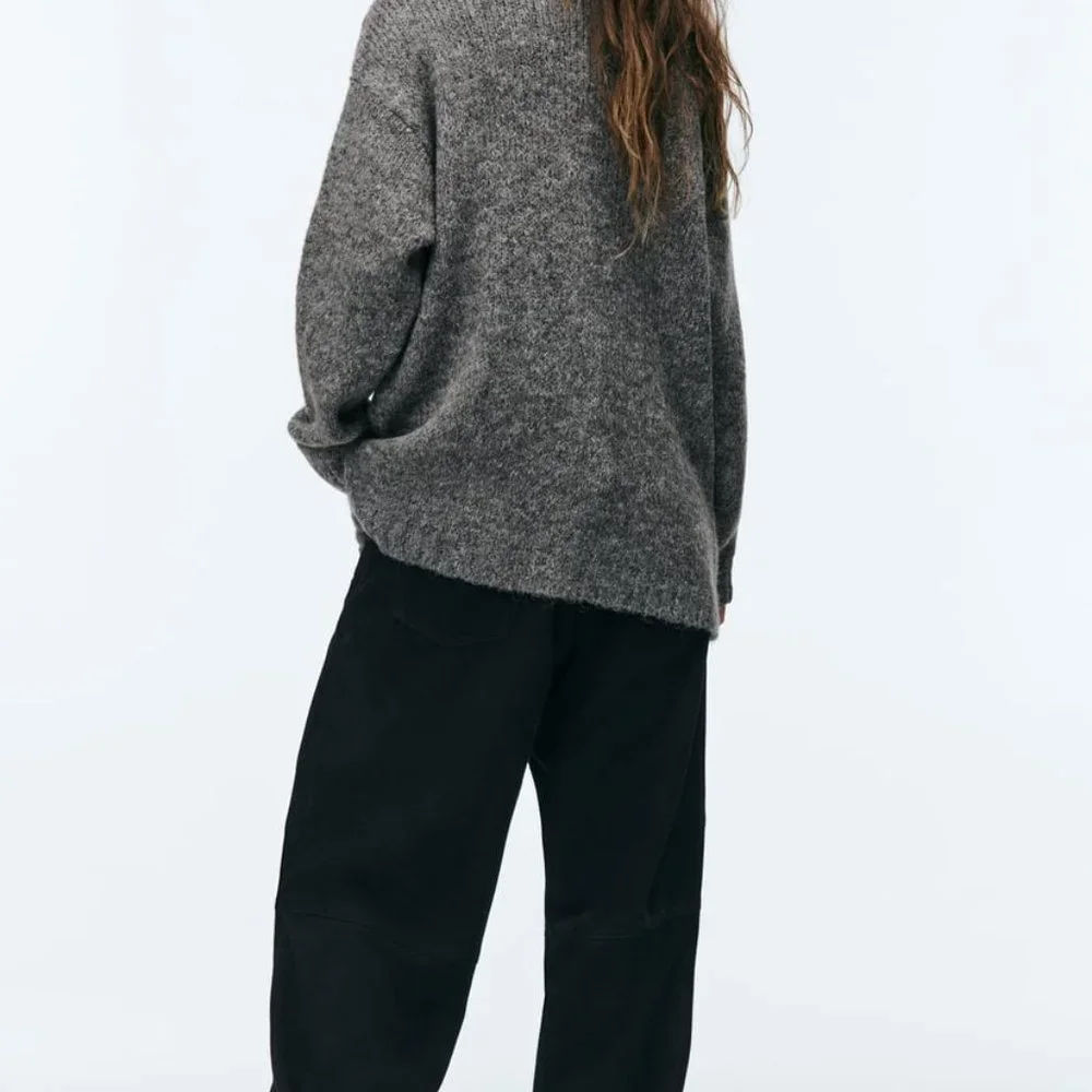 COZY GRAY LONG POCKET CARDIGAN - ZARA - Picture 5 of 10